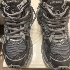 Balenciaga Black and Gray Athletic Shoes